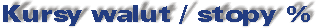 Kursy walut i stopy procentowe